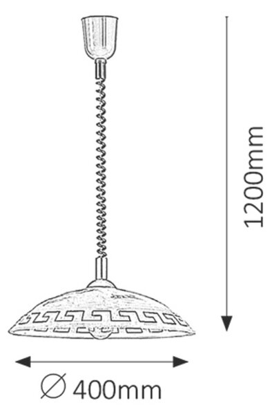 Rabalux ETRUSCO závesný luster 7640