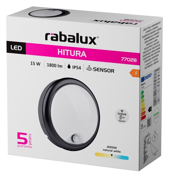 Rabalux HITURA LED vonkajšie nástenné svietidlo 77028