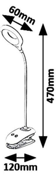 Rabalux HARRIS LED stolná lampa 6448