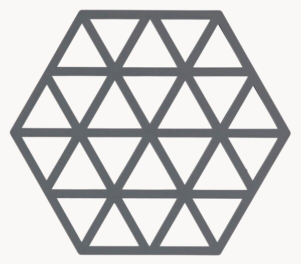 Silikónové podložky pod poháre Triangles, 6 ks