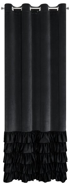 ZATEMŇOVACÍ ZÁVES NA KRÚŽKOCH DANI 140X250 CM ČIERNA