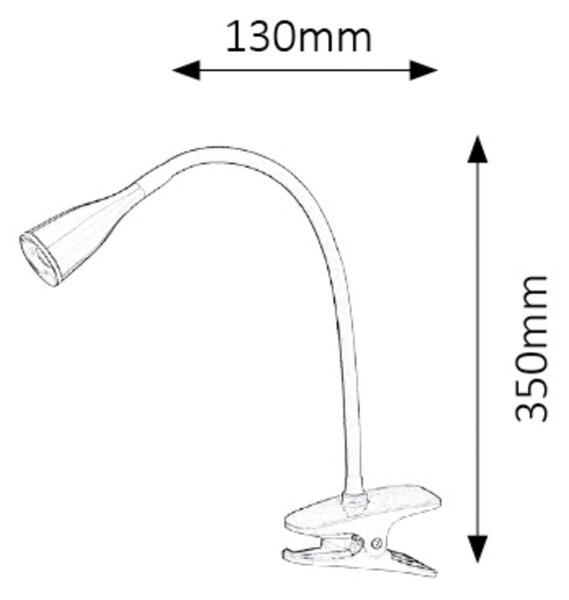 Rabalux JEFF LED stolná lampa 4197