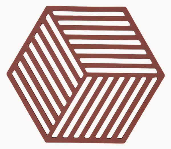 Silikónové podložky pod poháre Hexagon, 6 ks