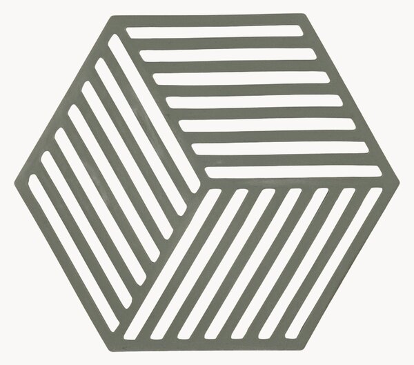 Silikónové podložky pod poháre Hexagon, 6 ks