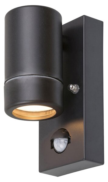 Rabalux MEDINA vonkajšie nástenné svietidlo so senzorom 1xGU10/10W/230V čierna IP44