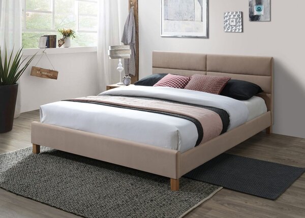 SIGNAL SIG Čalúnená posteľ SIERRA velvet béžová 160x200