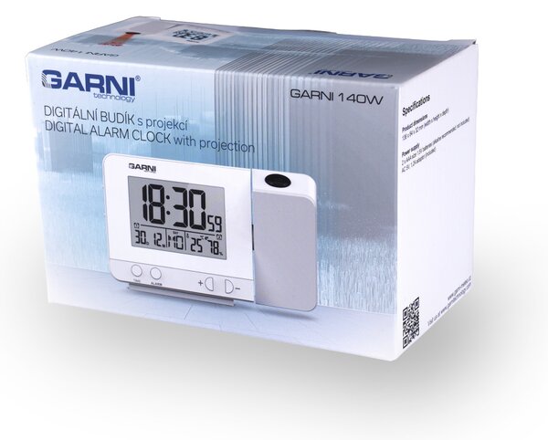 GARNI technology Digitálny budík s projekciou času a vnútornej teploty GARNI 140W