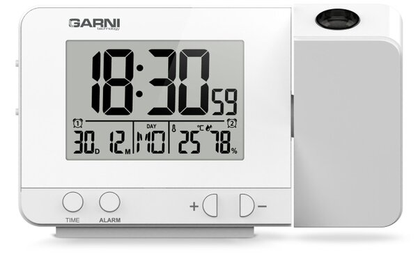 GARNI technology Digitálny budík s projekciou času a vnútornej teploty GARNI 140W