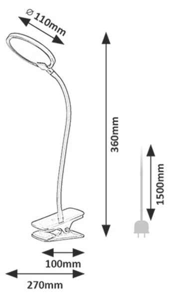 Rabalux MARCIN LED stolná lampa 74199