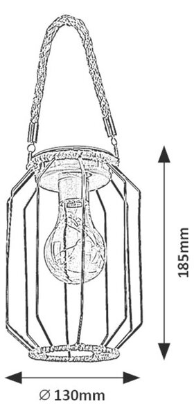 Rabalux SLUIS LED vonkajšia solárna lampa 77046
