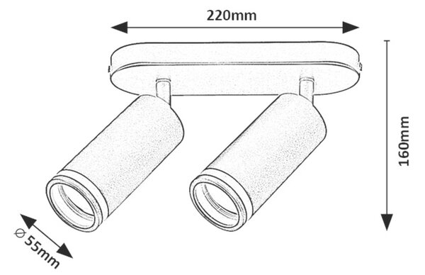 Rabalux SENOBIA stropné svietidlo 73034
