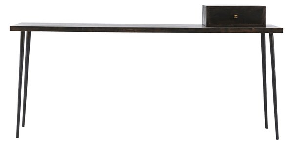 Čierny konzolový stolík Club 180x45x75 cm 180 × 45 cm