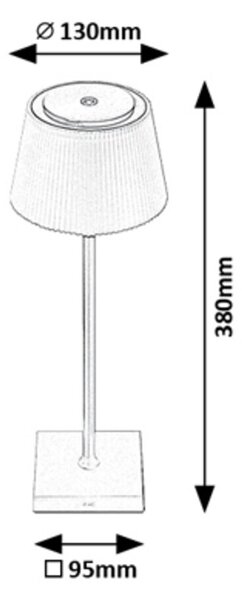 Rabalux TAENA LED stolná lampa 76010