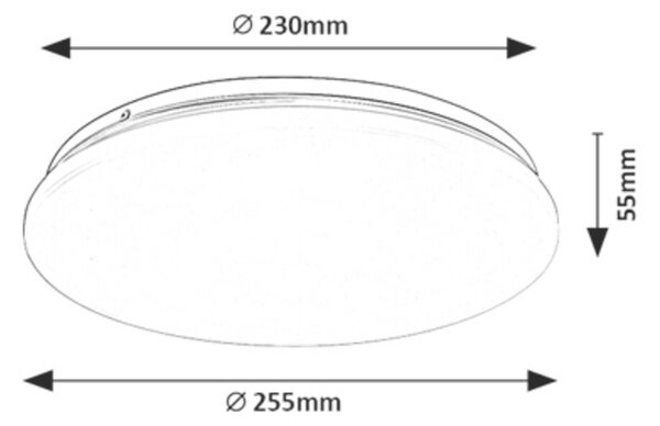 Rabalux VENDEL LED Stropné svietidlo LED/12W/230V 3000K pr. 25,5 cm
