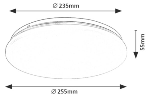 Rabalux VENDEL LED Stropné svietidlo LED/12W/230V 4000K pr. 25,5 cm