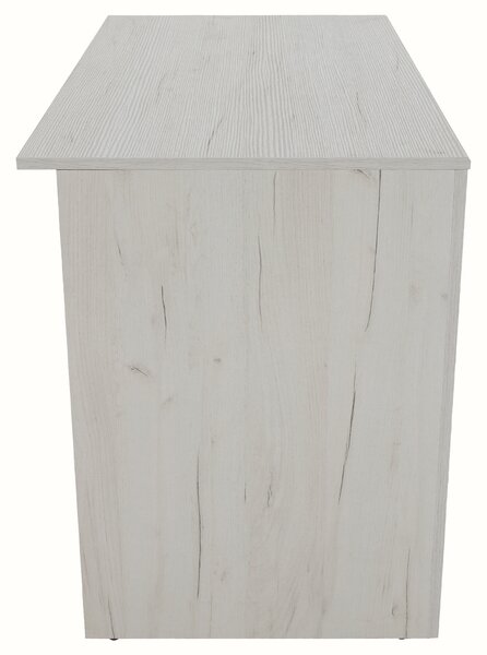 KONDELA PC stôl typ 80, biela craft, ANGEL