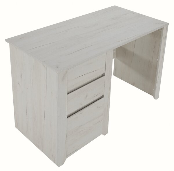 KONDELA PC stôl typ 80, biela craft, ANGEL