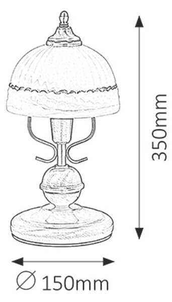 Rabalux FLOSSI stolná lampa 8812