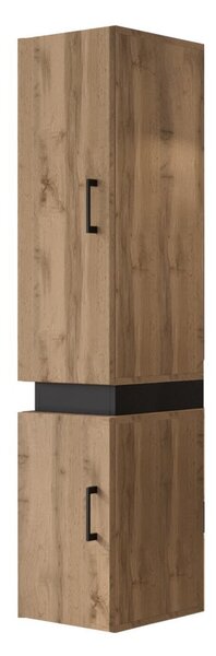 Kúpeľňová skrinka TIA - výška 135 cm, dub wotan