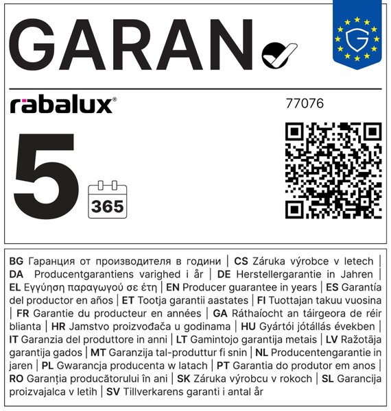 Rabalux MATARO LED vonkajšie nástenné svietidlo 77076
