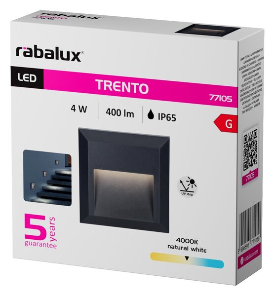 Rabalux TRENTO LED vonkajšie nástenné svietidlo 77105