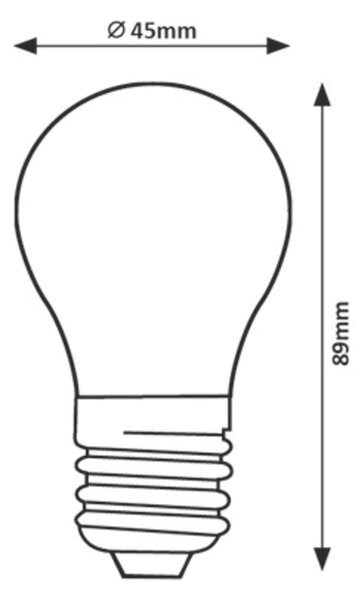 Rabalux SMD LED žiarovka E27 G45 8W 1000lm 3000K