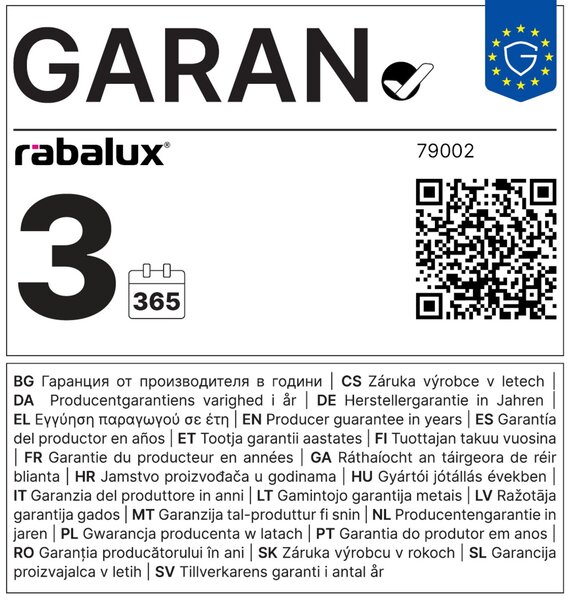 Rabalux SMD LED Smart Candle žiarovka E14 C37 5W 450lm CCT 2700-6500K+RGB