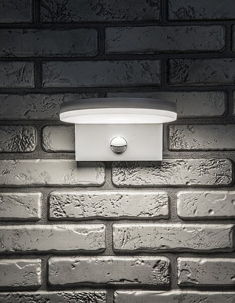 Rabalux BATIDA LED Vonkajšie nástenné svietidlo so senzorom LED/9W/230V/CCT/IP54 biela