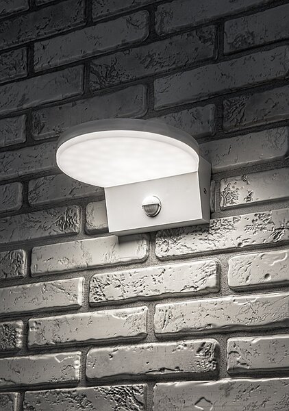 Rabalux BATIDA LED Vonkajšie nástenné svietidlo so senzorom LED/9W/230V/CCT/IP54 biela