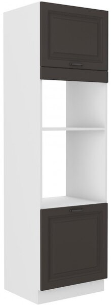Skriňa na vstavané spotrebiče SOPHIA - šírka 60 cm, tmavo šedá / biela