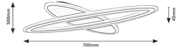 Rabalux TANELI2 LED stropné svietidlo 71313