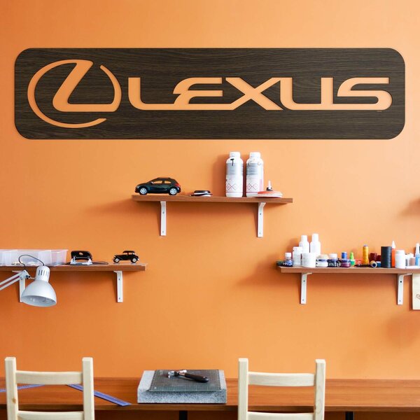 DUBLEZ | Drevená tabuľka - Logo auta Lexus