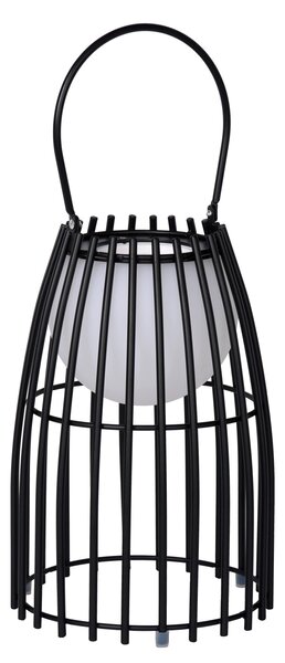 Lucide 06801/01/30 LED vonkajšia stolná lampička Fjara 1x0,3W | 30lm | 2800K | IP44 - čierna, stmievateľná, kovová, nabíjacia