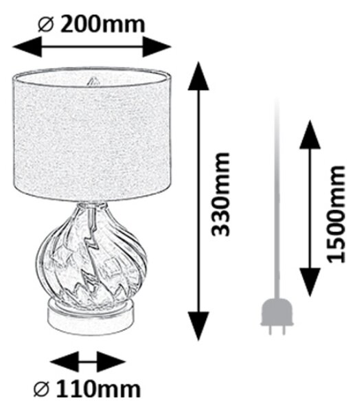 Rabalux PIRELO stolná lampa 74033