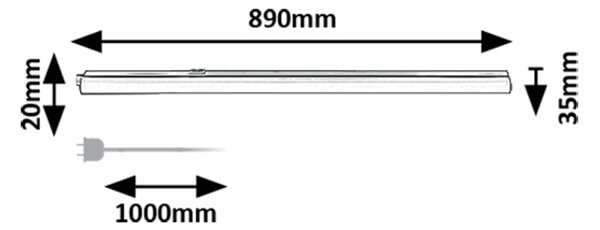 Rabalux BAREG LED podlinkové svietidlo 78009