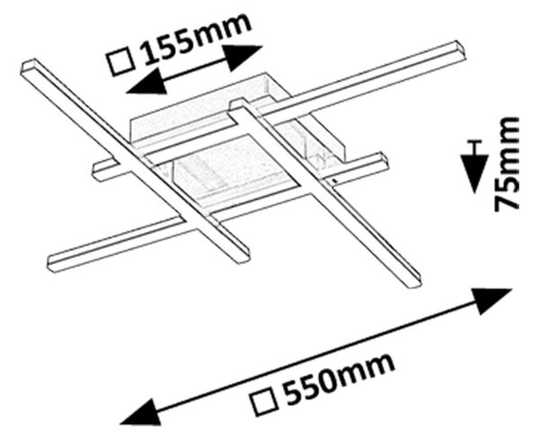 Rabalux DEMIR LED stropné svietidlo 71398