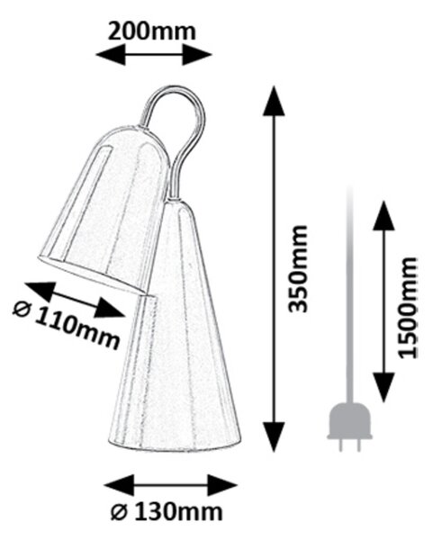 Rabalux RABAL stolná lampa 74224