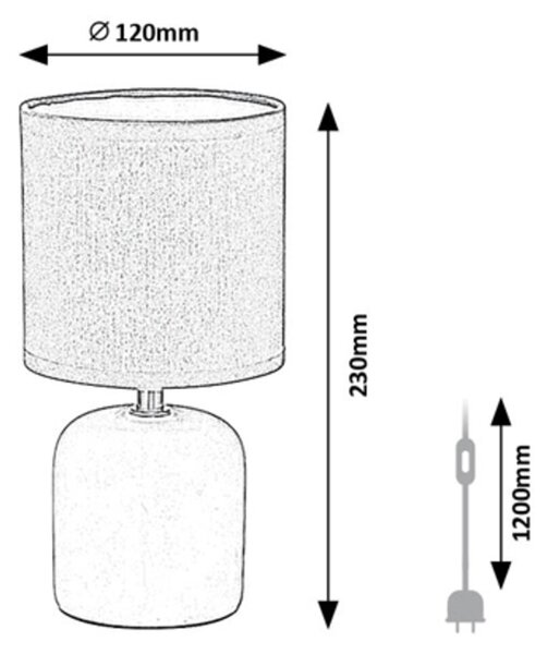 Rabalux DAPHNI stolná lampa 74052
