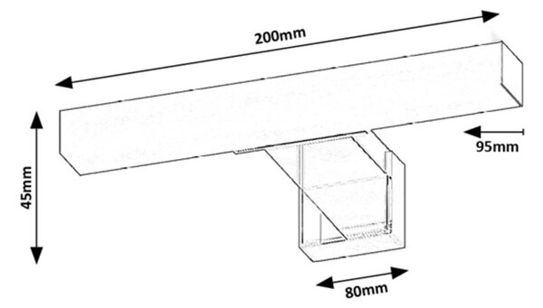 Rabalux OLIRO LED kúpeľňové svietidlo 75047