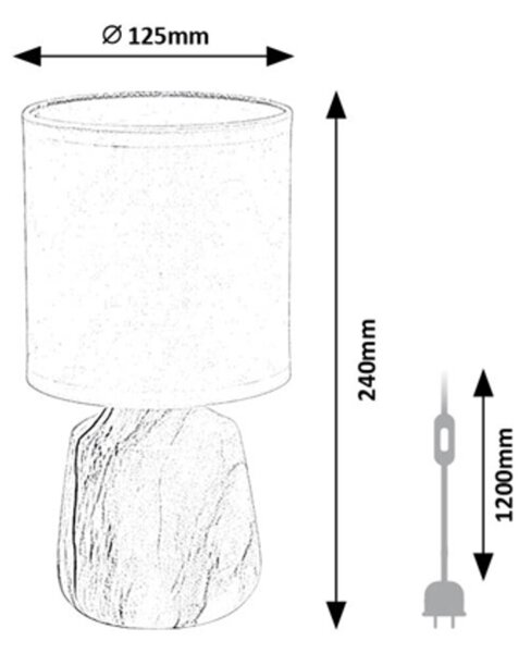 Rabalux NALISA stolná lampa 74067