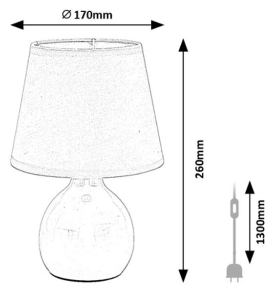 Rabalux INGRID stolná lampa 74076