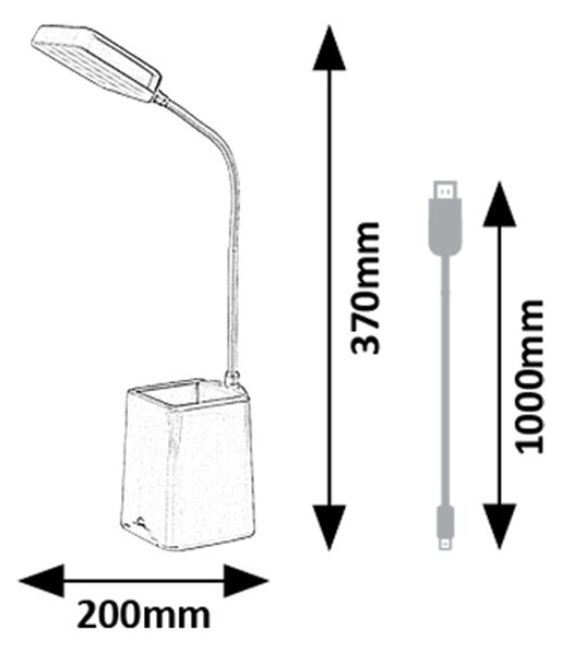 Rabalux ARVID LED stolná lampa 74244