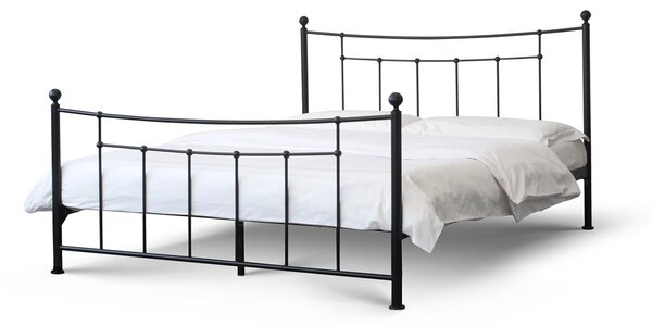 CAMFERO Kovová posteľ Cora Rozmer postele (matraca): 160x200 cm s nízkym predkom, Farba postele: White Gloss