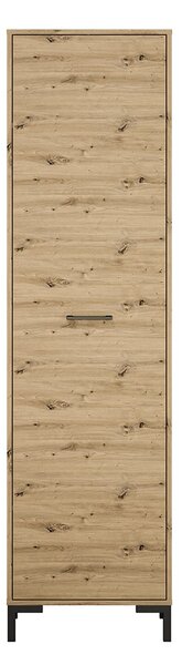 Vysoká predsieňová skriňa BEDA - šírka 55 cm, dub artisan