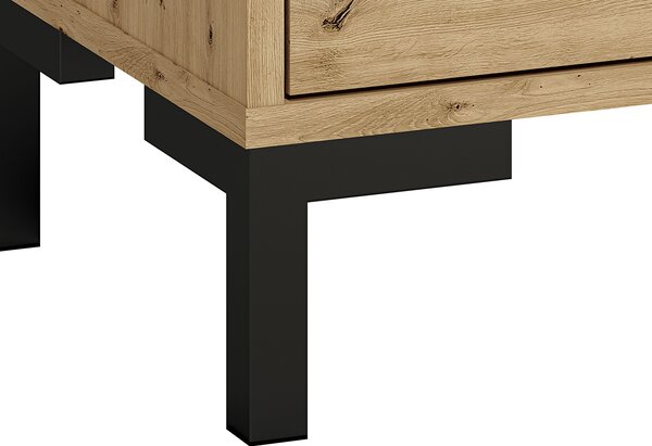 Vysoká predsieňová skriňa BEDA - šírka 55 cm, dub artisan