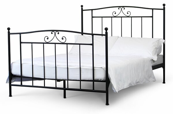 CAMFERO Kovová posteľ Blanca Rozmer postele (matraca): 160x200 cm s nízkym predkom, Farba postele: Ecru Matt