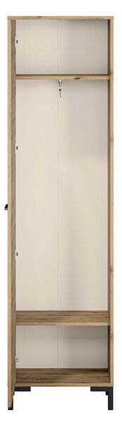 Vysoká predsieňová skriňa BEDA - šírka 55 cm, dub artisan