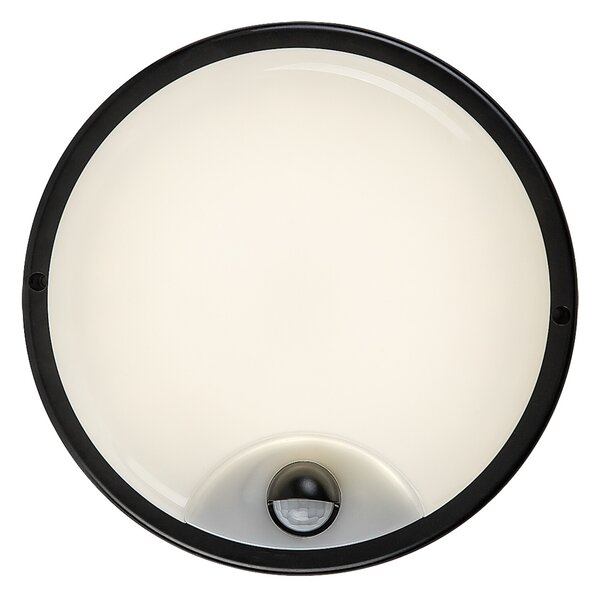 Rabalux LONATO LED Vonkajšie nástenné svietidlo so senzorom 18W/230V IP65, čierna farba