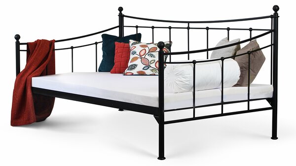CAMFERO Kovová posteľ Coral Rozmer postele (matraca): 120x200 cm, Farba postele: Piano Black