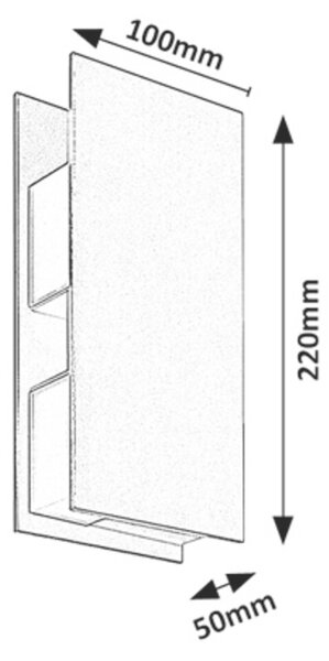 Rabalux KIONI LED vonkajšie nástenné svietidlo 77063